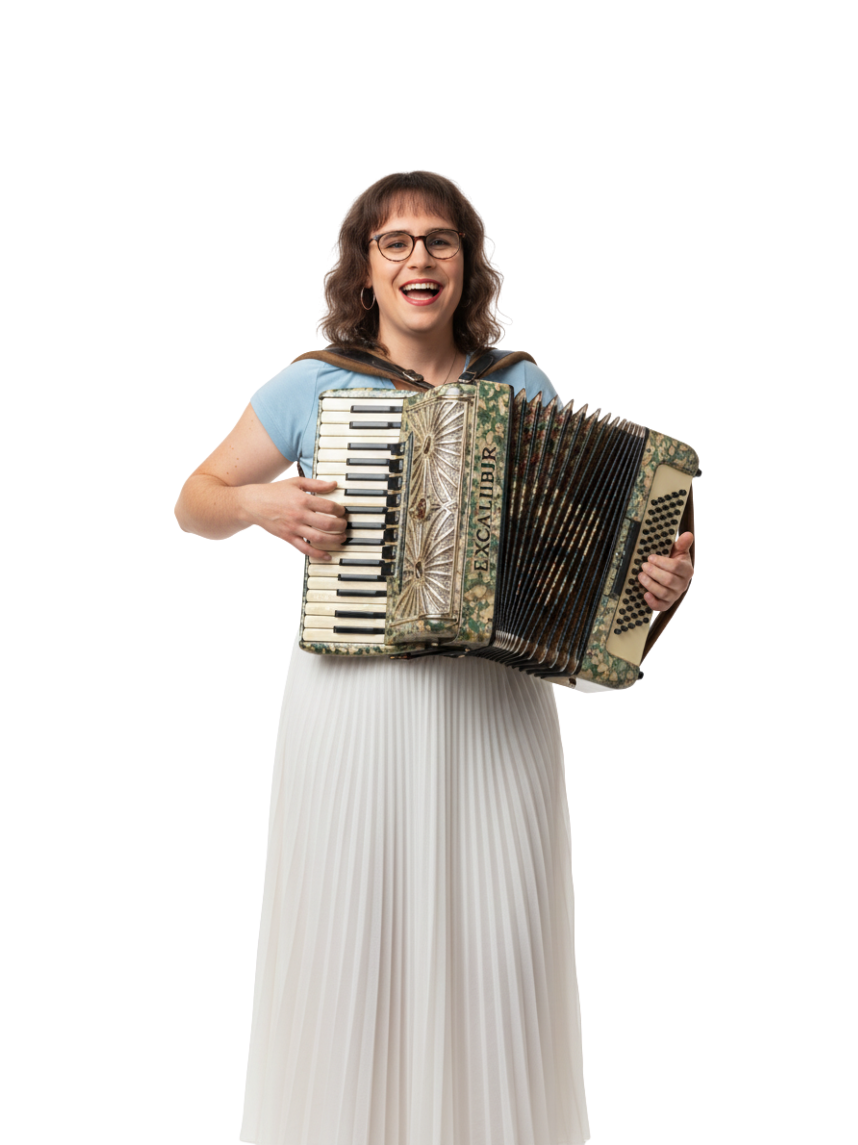 Bree Lowdermilk with accordion